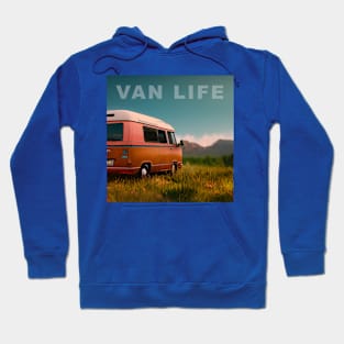 Van Life Camper RV Outdoors in Nature Hoodie